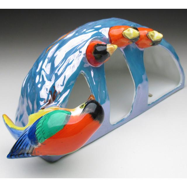ノリタケ オールドノリタケ 鳥の巣フィギュア 壁掛け花瓶 ノリタケ オールドノリタケ 鳥の巣フィギュア 壁掛け花瓶