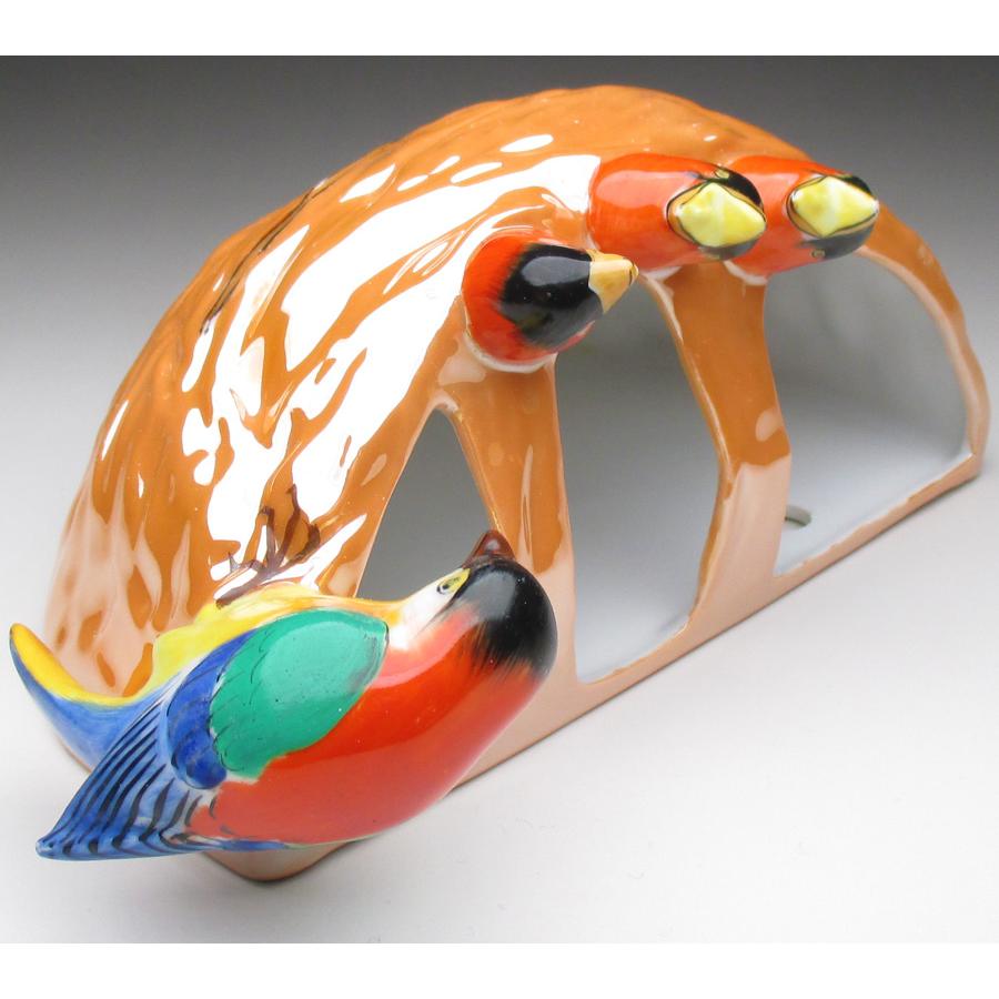 ノリタケ オールドノリタケ 鳥の巣フィギュア 壁掛け花瓶 ウォール