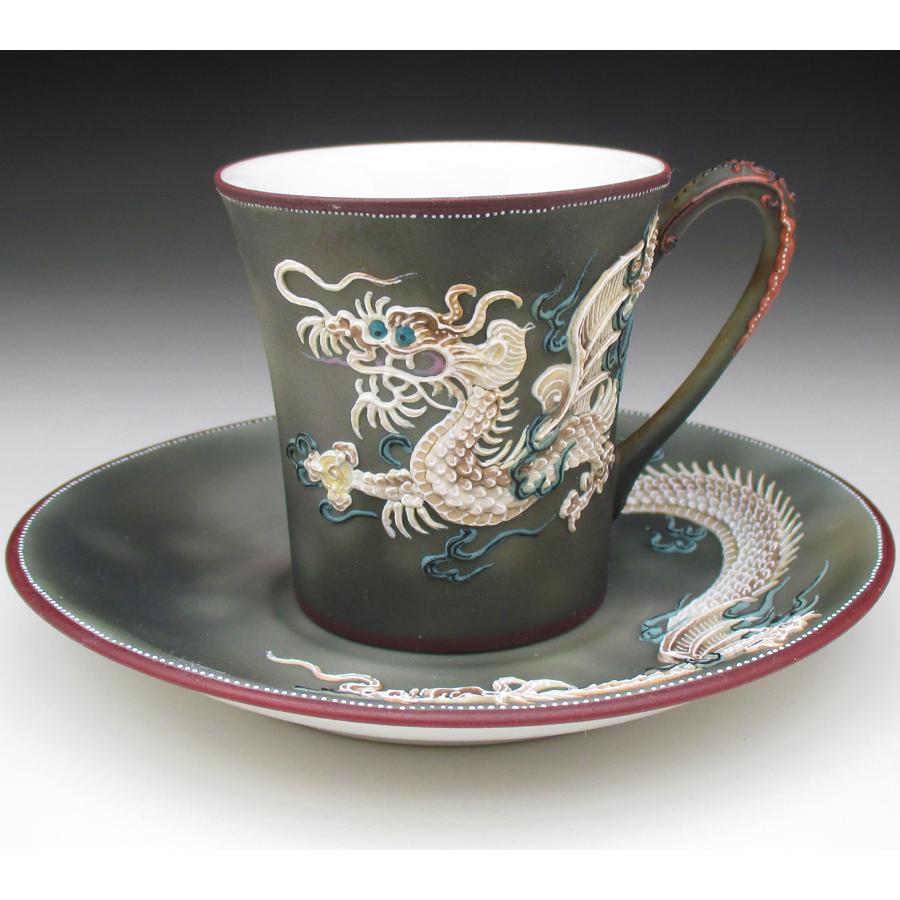 ノリタケ オールドノリタケ ドラゴン盛り上げ カップ＆ソーサー (a 