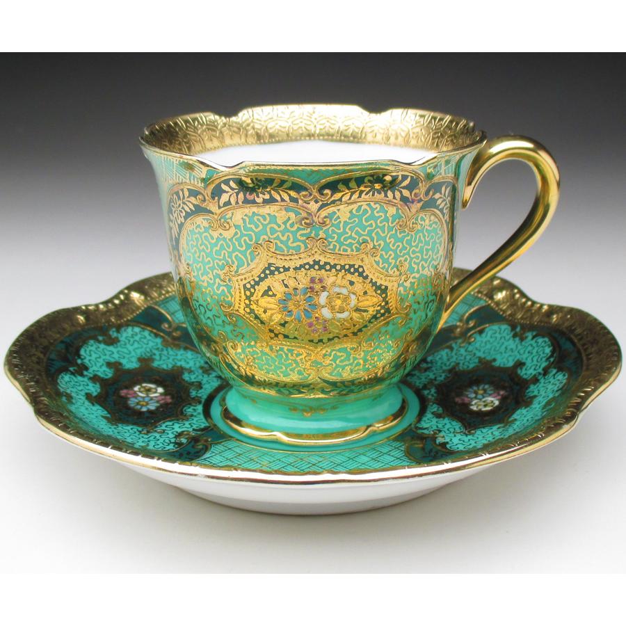 オールドノリタケ ウッドランド カップ ソーサー アンティーク オールドノリタケ ウッドランド カップ ソーサー アンティーク