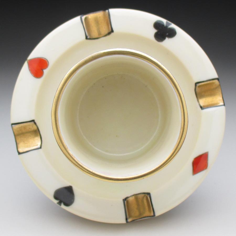 ノリタケ オールドノリタケ デコレディ 金彩トランプ文 マッチホルダー