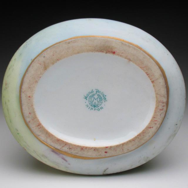 ノリタケ オールドノリタケ 田園風景絵 花瓶 壺 23cm : アンティーク 