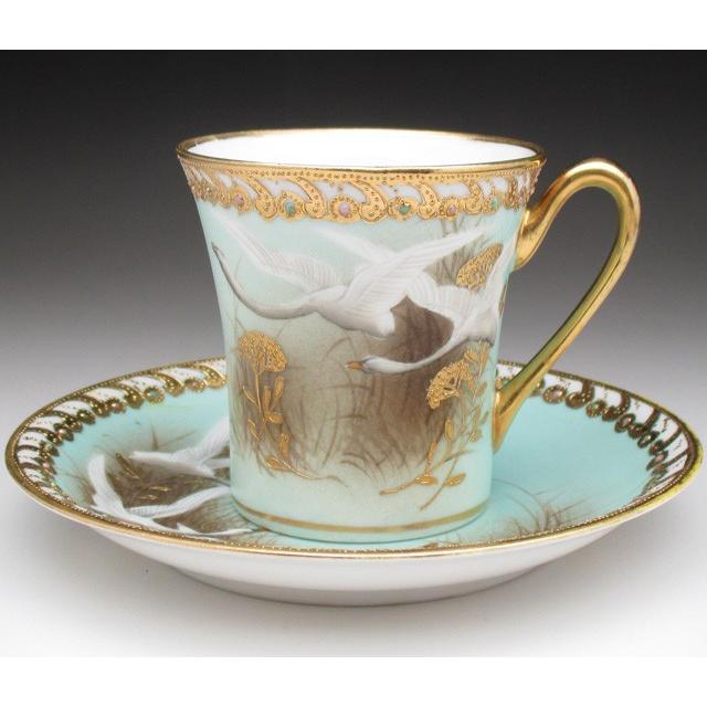 今日の超目玉】 オールドノリタケ 金盛りエナメルジュール フライング