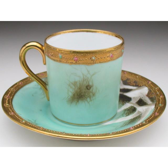 限定価格セール！】 オールドノリタケ エナメル金彩盛り フライング