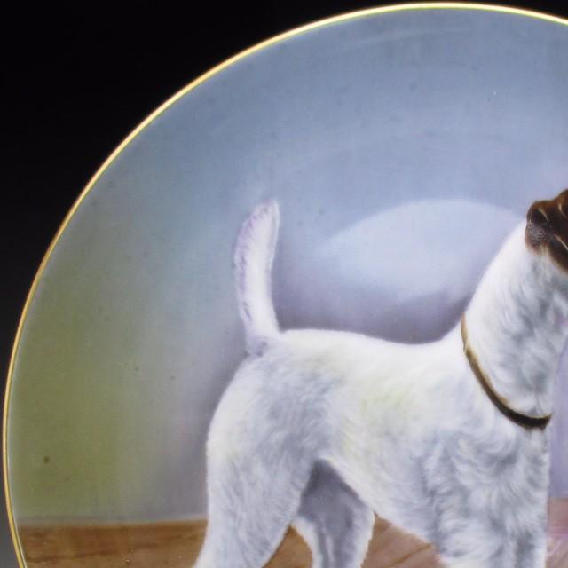 ノリタケ オールドノリタケ 犬絵 プレート 飾り皿 22cm ノリタケ オールドノリタケ 犬絵 プレート 飾り皿 22cm