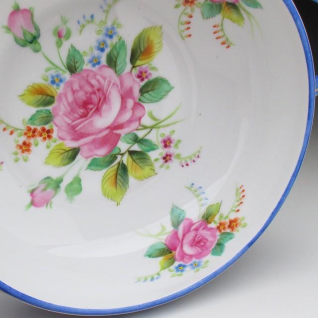 ノリタケ オールドノリタケ ウェッジウッド風 薔薇絵 ボウル ノリタケ オールドノリタケ ウェッジウッド風 薔薇絵 ボウル