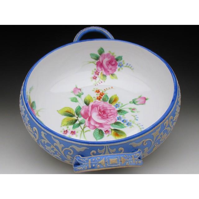 オールドノリタケ ウェッジウッド風薔薇絵 コンポート ボウル 【公式通販】