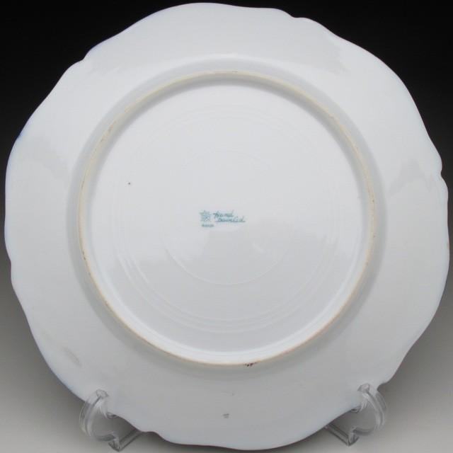 オールドノリタケ コバルト金盛り薔薇絵 プレート 22cm オールドノリタケ コバルト金盛り薔薇絵 プレート 22cm