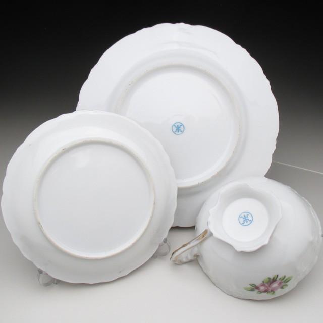 ノリタケ オールドノリタケ 金彩花綱薔薇絵 トリオ カップ＆ソーサー