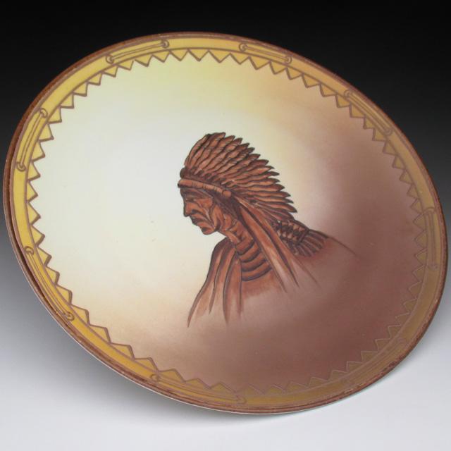 ノリタケ オールドノリタケ 盛り上げインディアン絵 プレート 26cm