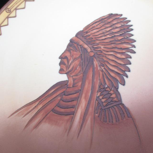 ノリタケ オールドノリタケ 盛り上げインディアン絵 プレート 26cm