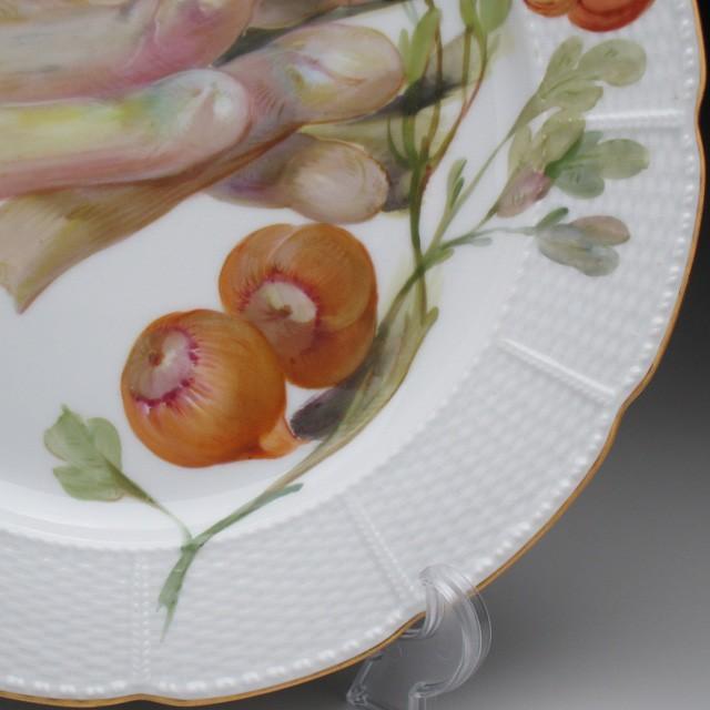 マイセン ニンフェンブルク 野菜絵 プレート アンティーク 19