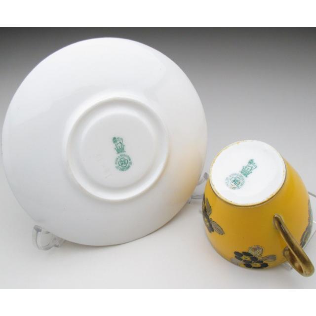 ROYAL DOULTON ロイヤルドルトン イエロー地花絵 カップ ROYAL DOULTON ロイヤルドルトン イエロー地花絵 カップ