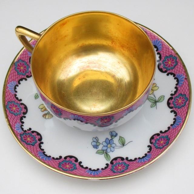 Rosenthal ローゼンタール 金彩花文 カップ＆ソーサー アンティーク 