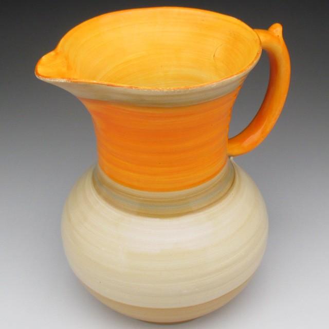 シェリー Swirl Orange 水差し ジャグ ピッチャー 1912年 アンティーク 