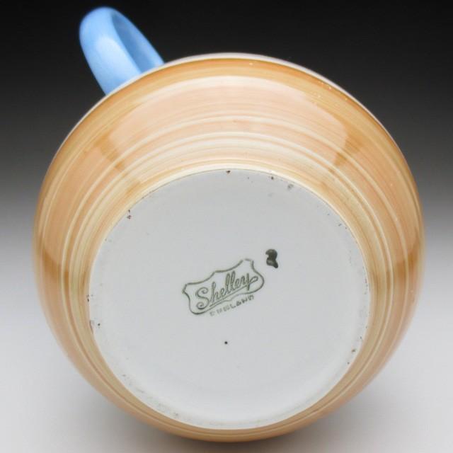 シェリー Swirl Blue 水差し ジャグ ピッチャー 1912年 アンティーク