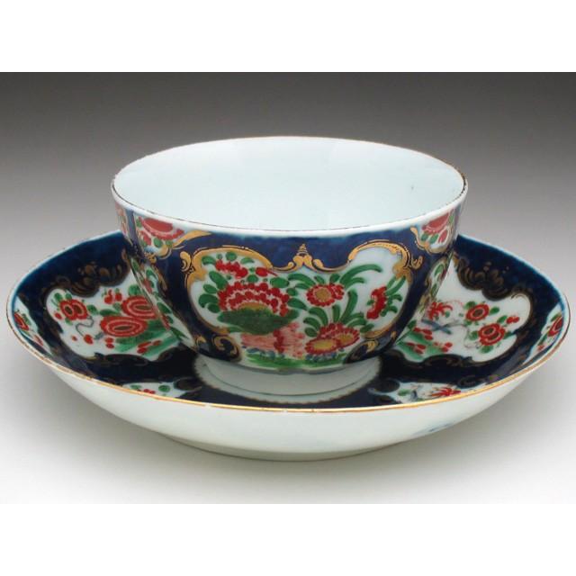 ウースター 初期 藍地柿右衛門写し ティーボウル ソーサー アンティーク 18世紀 Wo0 アンティーク陶磁器 ちるんはうす 通販 Yahoo ショッピング