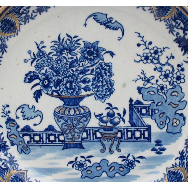 ウースター 初期 Batパターン プレート 20cm アンティーク 18世紀  