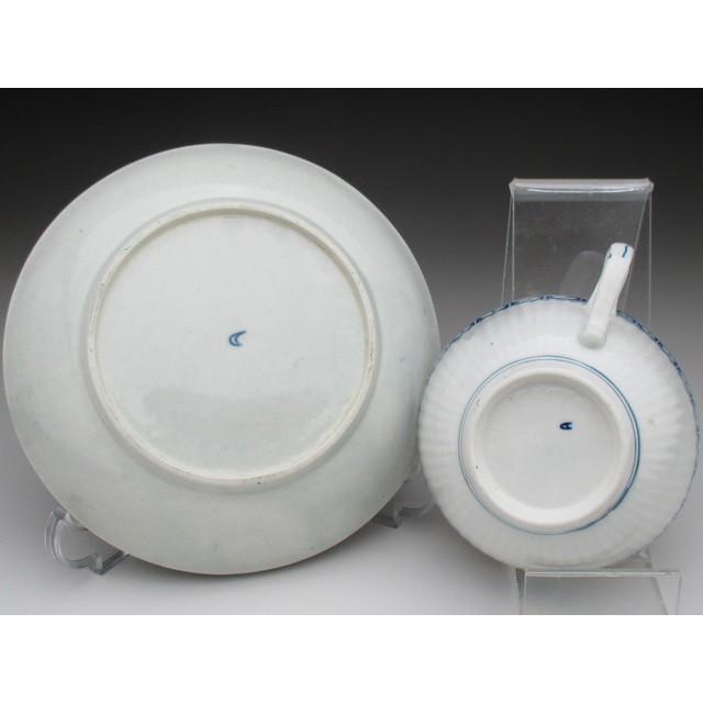 ウースター 初期 フルート藍染付草花文 カップ ソーサー アンティーク 18世紀 Wo101 アンティーク陶磁器 ちるんはうす 通販 Yahoo ショッピング