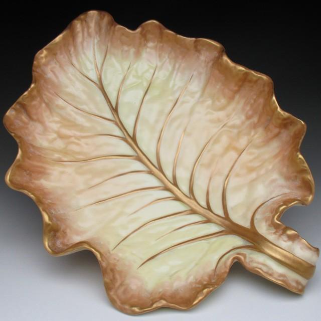 ロイヤルウースター 落葉型 ボウル トレイ オブジェ 30cm アンティーク  