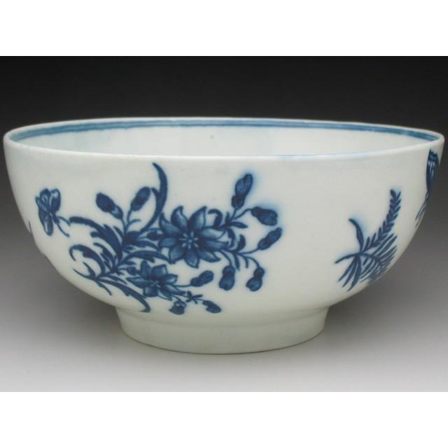 ウースター 初期 Three Flowersパターン 染付ボウル スロップボウル  