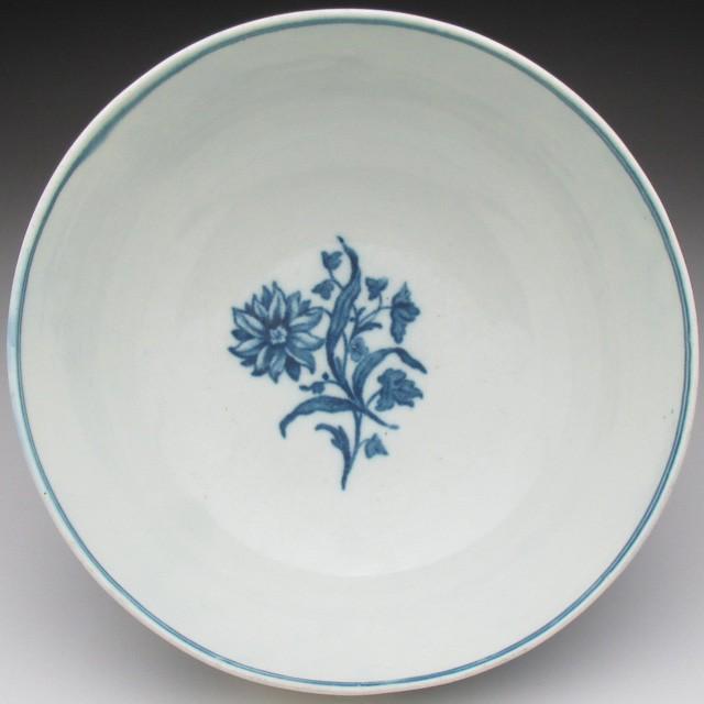 ウースター 初期 Three Flowersパターン 染付ボウル スロップボウル
