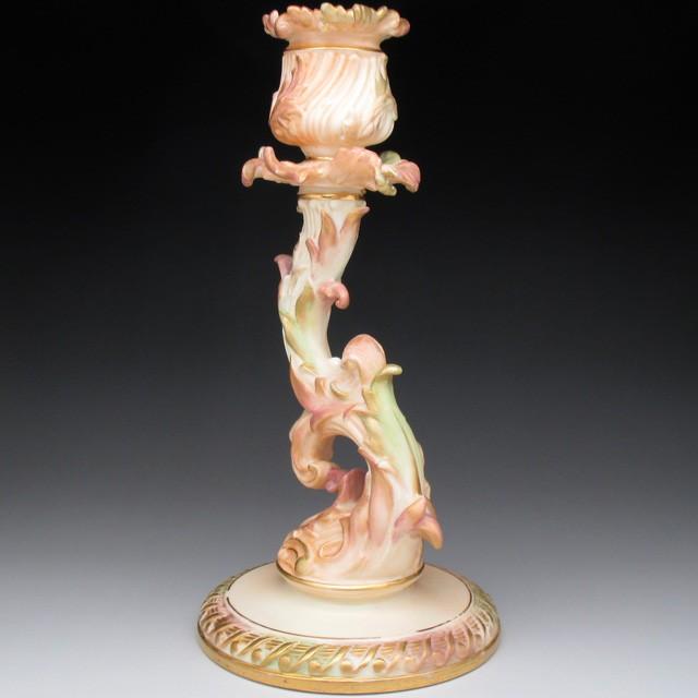 ロイヤルウースター 造形花 キャンドルスタンド 燭台 オブジェ 21cm