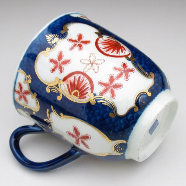 ROYAL WORCESTER ウースター 初期 藍地イマリ文 カップ