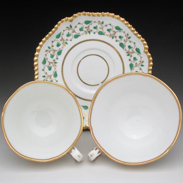 ROYAL WORCESTER ウースター 金彩唐草文 トリオ ティー＆コーヒー 