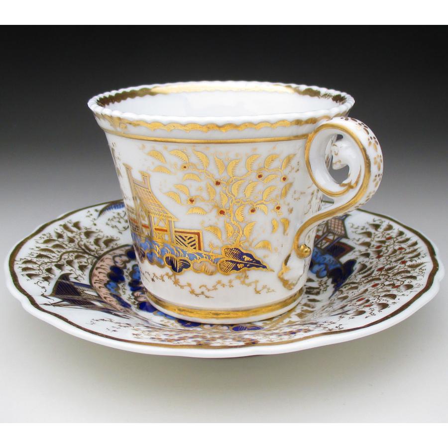 ROYAL WORCESTER チェンバレン・ウースター 東洋風人物風景絵 カップ