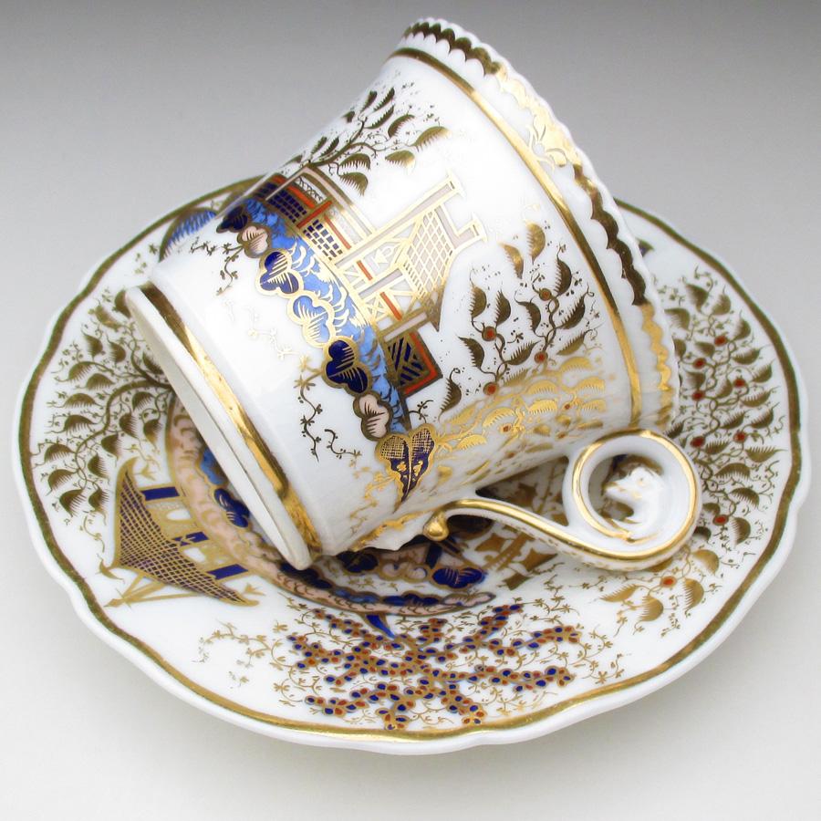 ROYAL WORCESTER チェンバレン・ウースター 東洋風人物風景絵 カップ