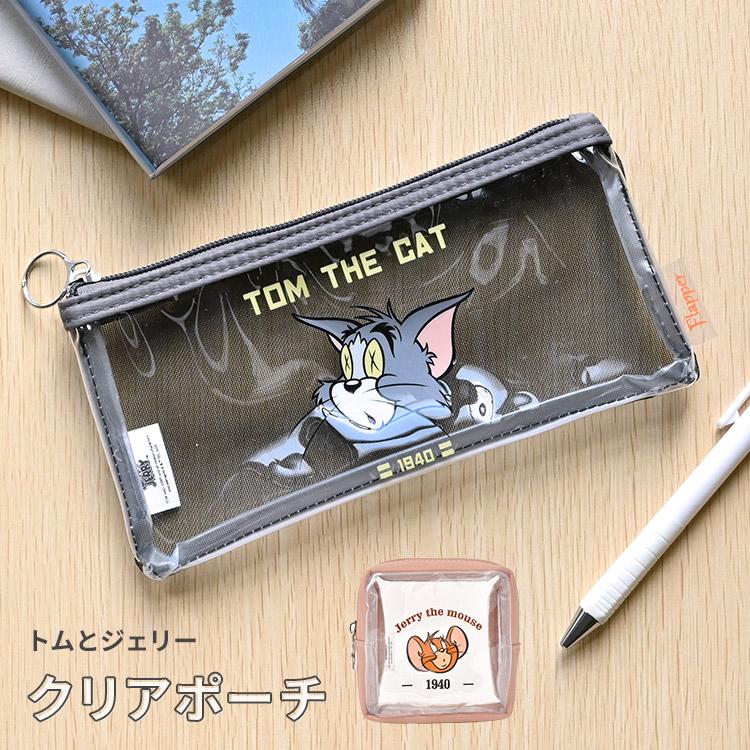 flapper_bags クリアポーチミニ トムとジェリー 透明 おしゃれ 筆箱