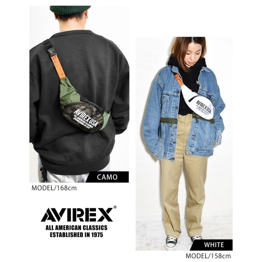 AVIREX（アヴィレックス） ボディバッグ レディース メンズ ロゴ