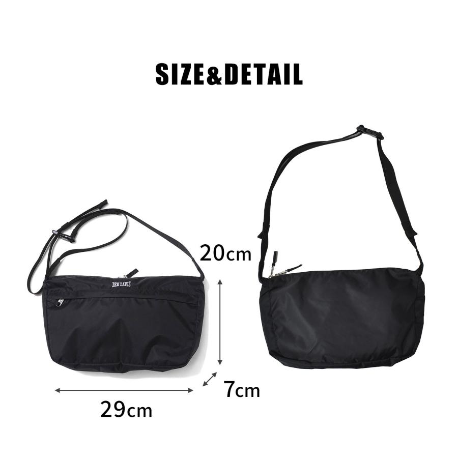 BEN DAVIS ショルダーバッグ レディース メンズ 斜めがけ 大人 軽量 ナイロン 横型 スリム ペットボトル収納可 ベンデイビス | BEN DAVIS | 09
