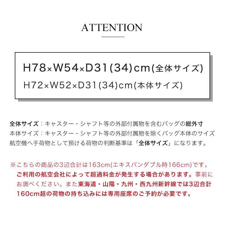 キャリーケース 7泊8日 8泊100l以上 リットル bermas 60298 スーツケース バーマス 海外 国内 旅行 フロントオープン USBポート 静音 軽量_15