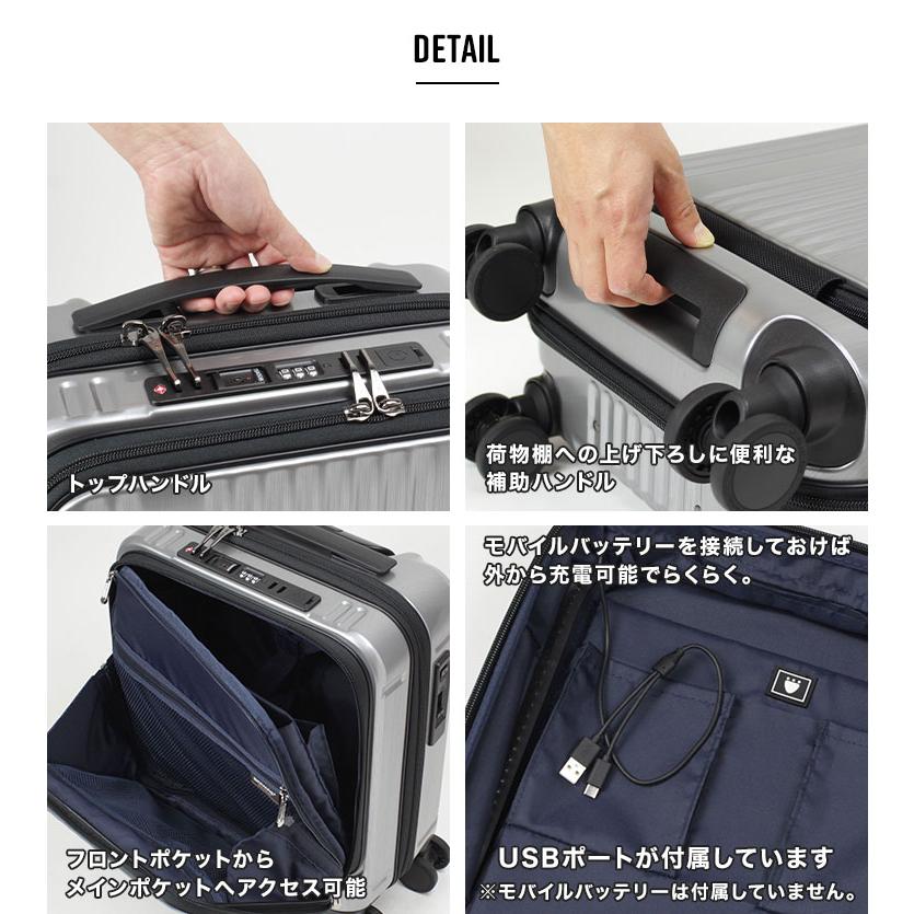 INTER CITY キャリーケース BERMAS 60524 機内持ち込み フロント