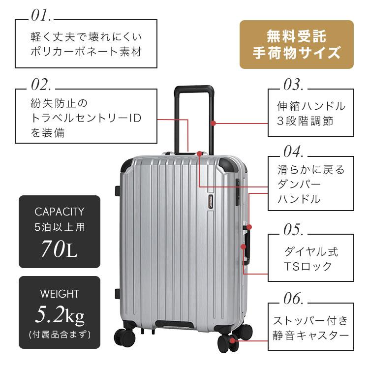 HERITAGE（BERMAS） BERMAS バーマス スーツケース 70L Mサイズ