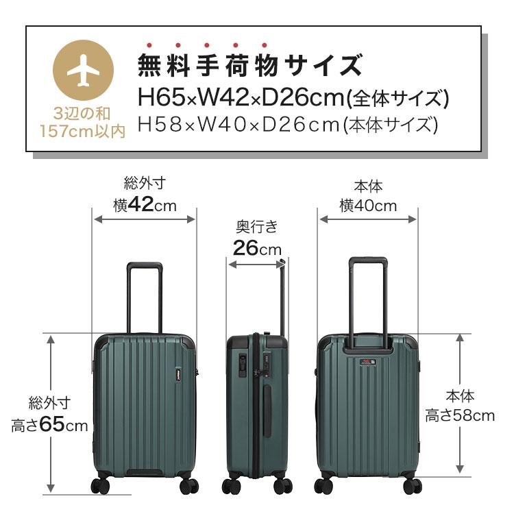 BERMAS スーツケース バーマス 57L Mサイズ 中型 ヘリテージ3 60541 ファスナータイプ TSロック 大容量 3泊 4泊_14