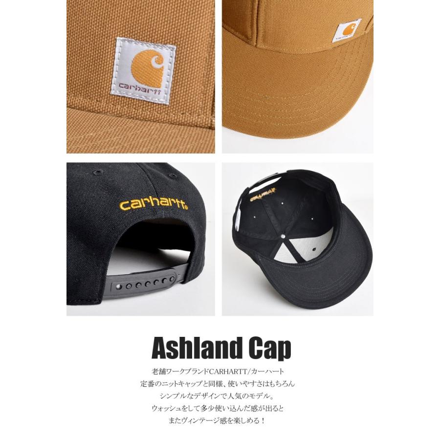 Carhartt（カーハート） キャップ ashland cap ブラウン 黒 ブラック