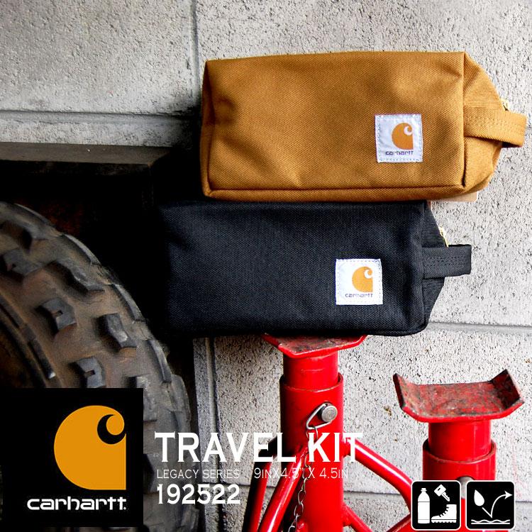 ポーチ carhartt カーハート メンズ 小物入れ 大きめ Lカラー TRAVEL KIT ドップ キット レディース ツールポーチ ブランド | Carhartt