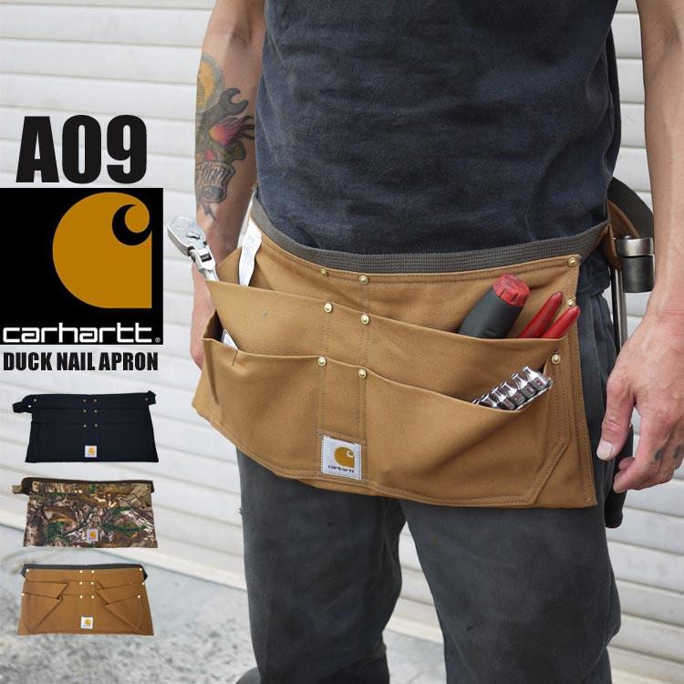 エプロン・三角巾 90's carhartt TOOL APRON MADE IN USA VTG Carhartt Firm Duck Waist Apron - BareBones WorkWear