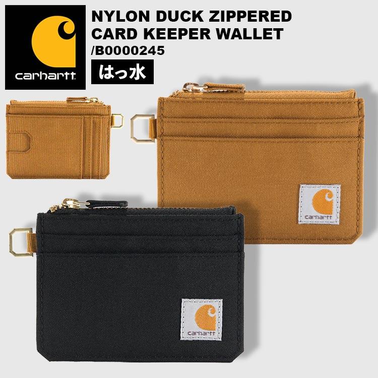 キャッシュレス カードケース スキミング防止 カーハート carhartt メンズ レディース パスケース ブランド カード入れ 磁気防止 薄い カードホルダー 薄型 スリム 軽量 撥水 両面 丈夫 黒 ブラック ブラウ キャッシュレス カードケース スキミング防止 カーハート carhartt
