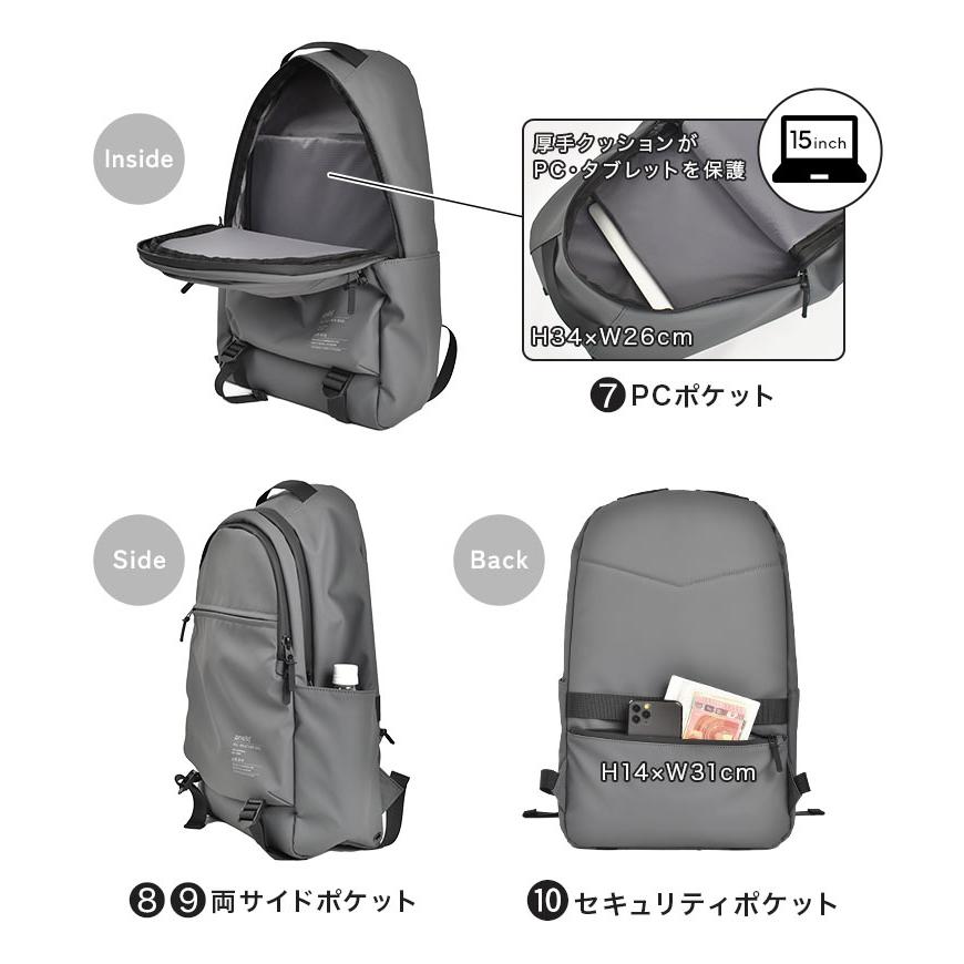 anello（アネロ） リュック メンズ 大容量 防水 レディース 通勤 通学 