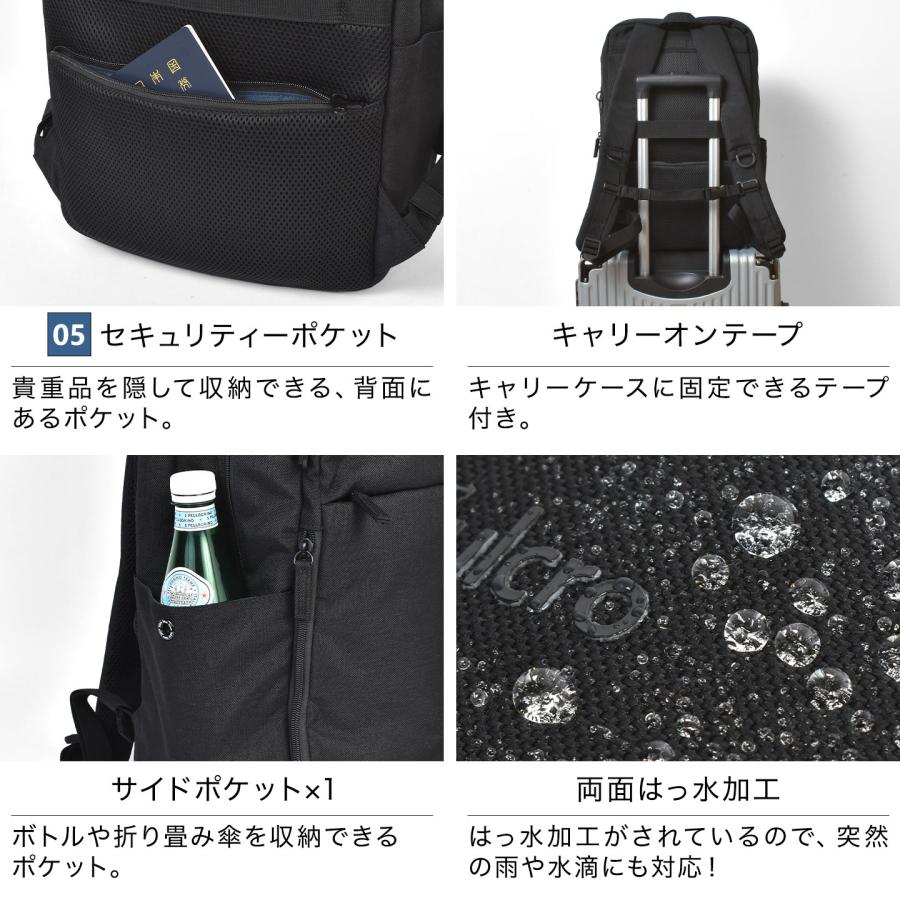fulcro（フルクロ） ビジネスリュック メンズ 薄型 大容量 撥水 軽量