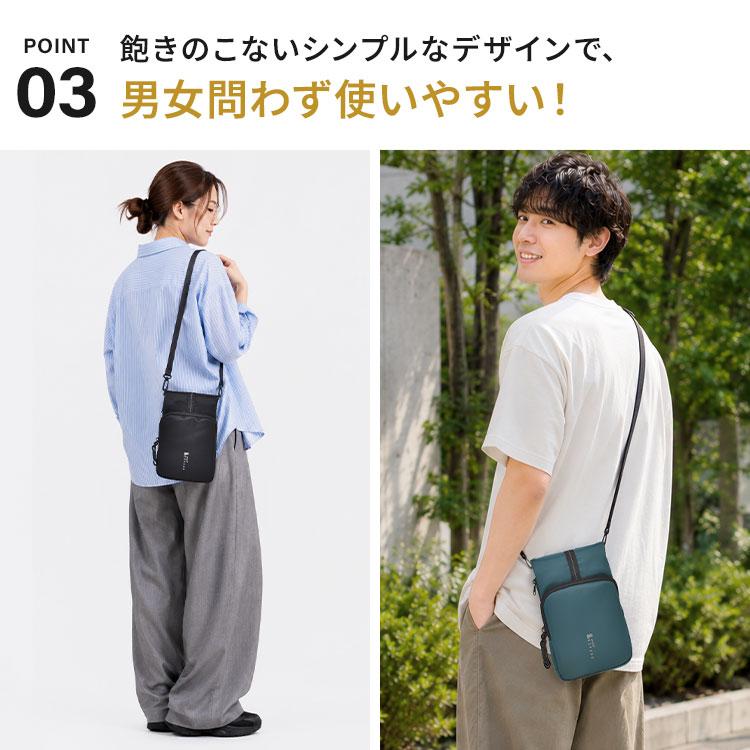 anello（アネロ） ミニショルダーバッグ PACKT パクト スマホポーチ 撥
