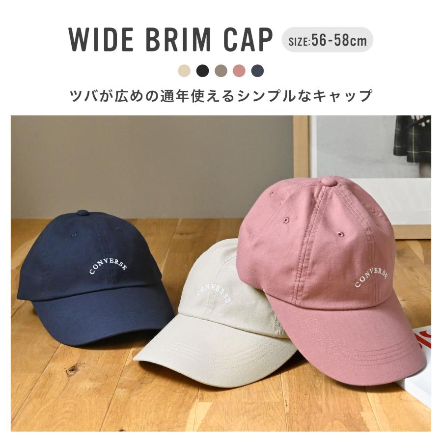 CONVERSE コンバース キャップ メンズ レディース 帽子 つば広 UVカット 綿100% 吸汗速乾 洗える 大人 小顔効果 | CONVERSE | 05