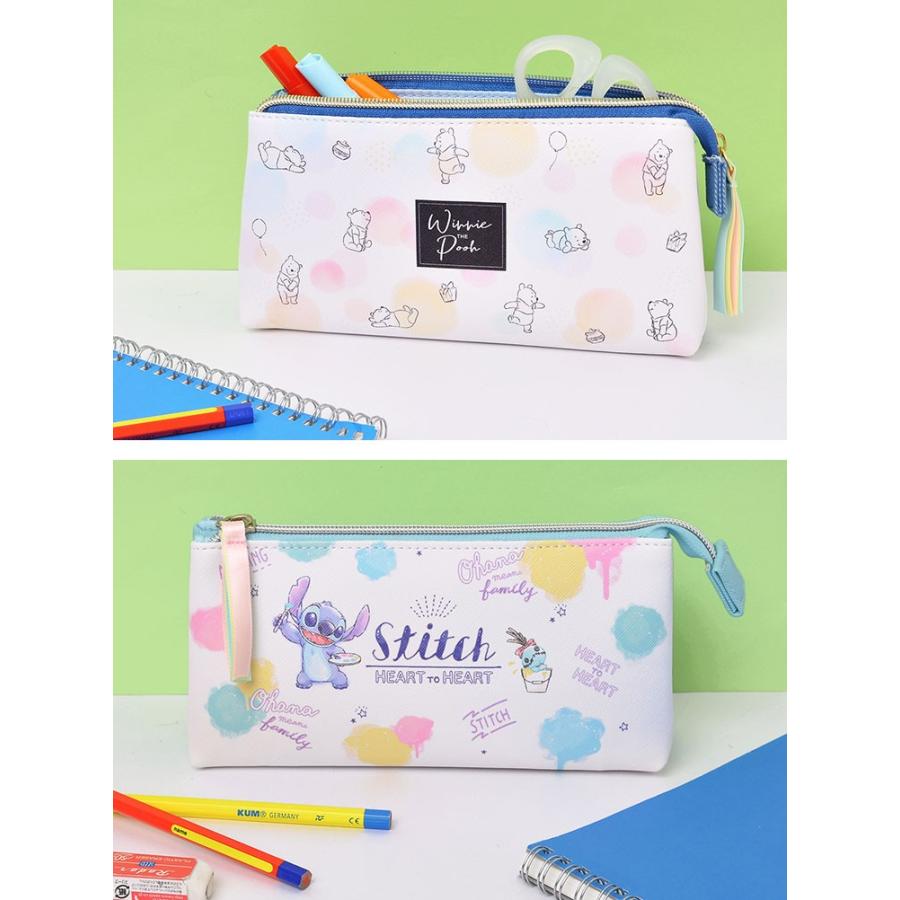 ペンケース ディズニー 高校生 女子 筆箱 かわいい キッズ レディース メンズ ペンポーチ 中学生 スティッチ 通学 文具 高校 くまのプー ダブルルーム Crux Pairpc2 Tis 通販 Yahoo ショッピング