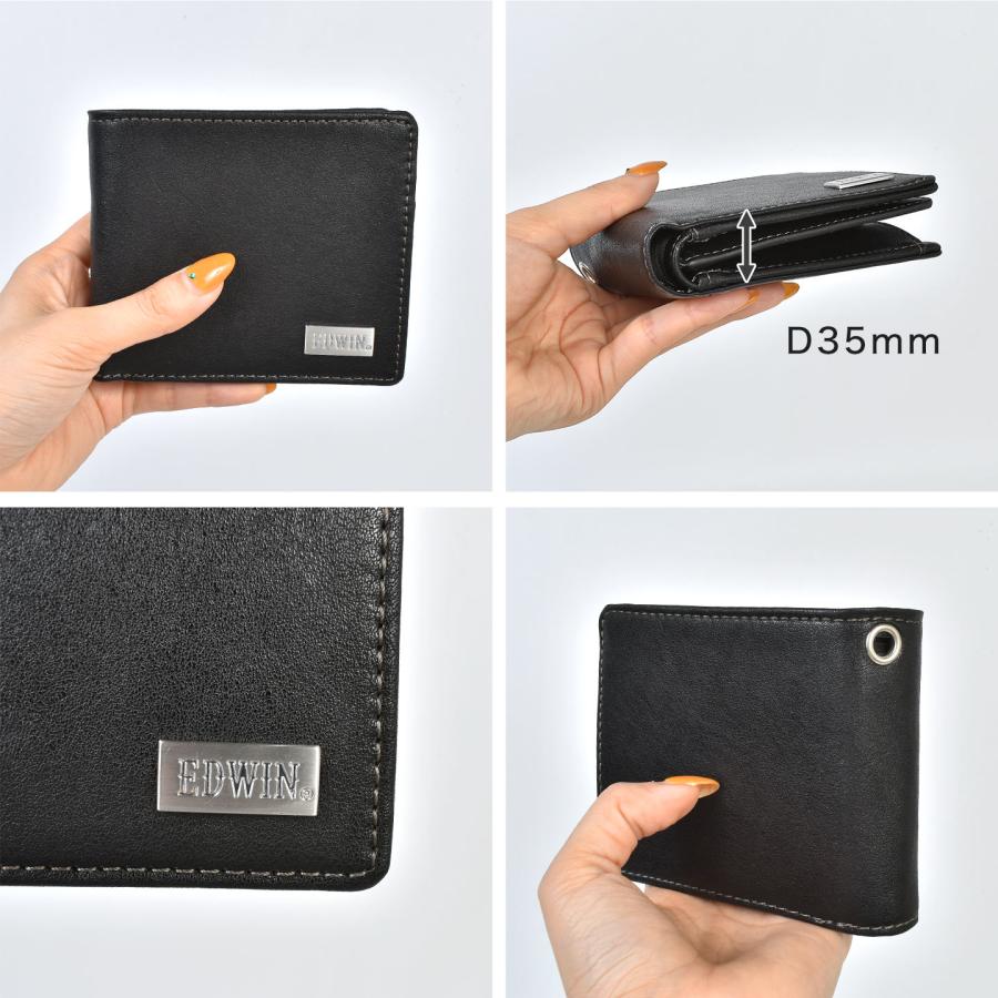 定価約20,000円　新品未使用　EDWIN エドウィン:Club Stripe EDWIN（エドウィン） 二つ折り財布 メンズ 22269323 ブランド 小銭入れ