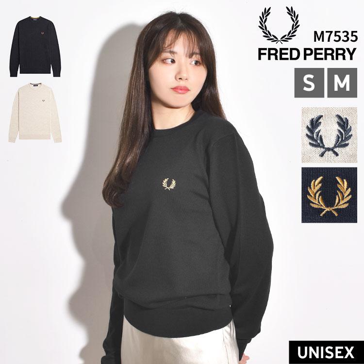 Fred Perry フレッドペリー ニット セーター Classic Crew Neck Jumper 正規品 K9601 メンズ レディース クルーネック 長袖 トップス S M ユニセックス ワンポイント ロゴ 刺 M FRED PERRY（フレッドペリー） ニット セーター Classic Crew Neck