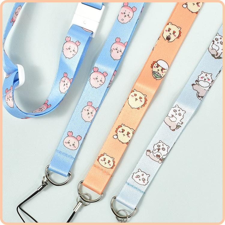 ネックストラップ ちいかわ キャラクター くりまんじゅう ラッコ